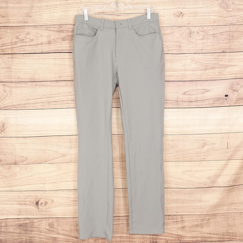 Greg Norman Golf Pants Mens 30x32 Gray Regular Fit Stretch Golf